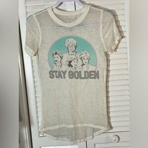 Golden Girls T-shirt Size XS Beige w/Stay Golden Graphic